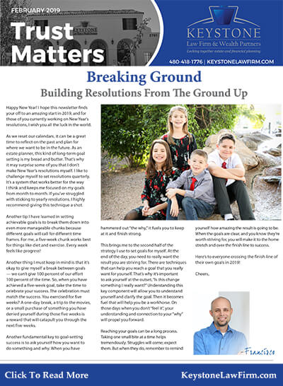 February 2019 Trust Matters Newsletter