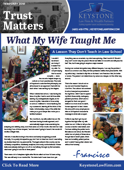 February 2018 Trust Matters Newsletter