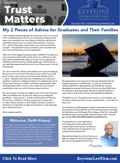 My 2 Pieces of Advice - Keystone Law Firm Arizona Newsletters